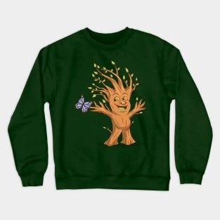 Tree Ent and Butterfly Crewneck Sweatshirt